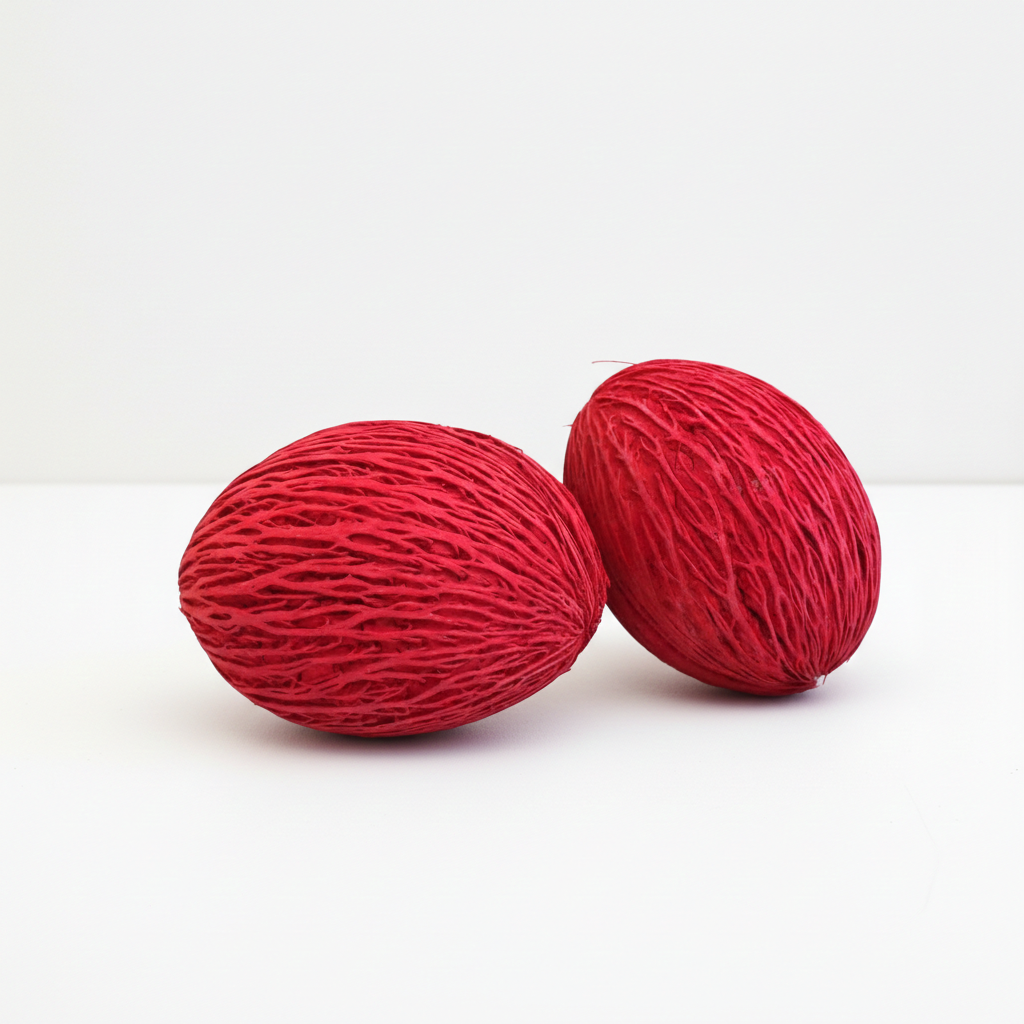 Sušený ořech Mintola ball – červená, přírodní dekorace pro vánoční a sezónní aranžmá